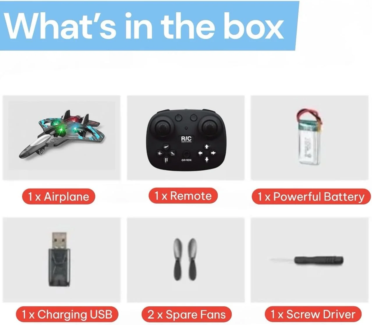 هواپیمای کنترلی 2.4 گیگاهرتزی مدل L0922 به همراه چراغ | هواپیمای جت کنترلی مناسب مبتدیان، کودکان و بزرگسالان | دارای قابلیت برخاست با یک دکمه، باتری قابل شارژ، حالت آکروباتیک، اسباب بازی مناسب فضای داخلی و خارجی