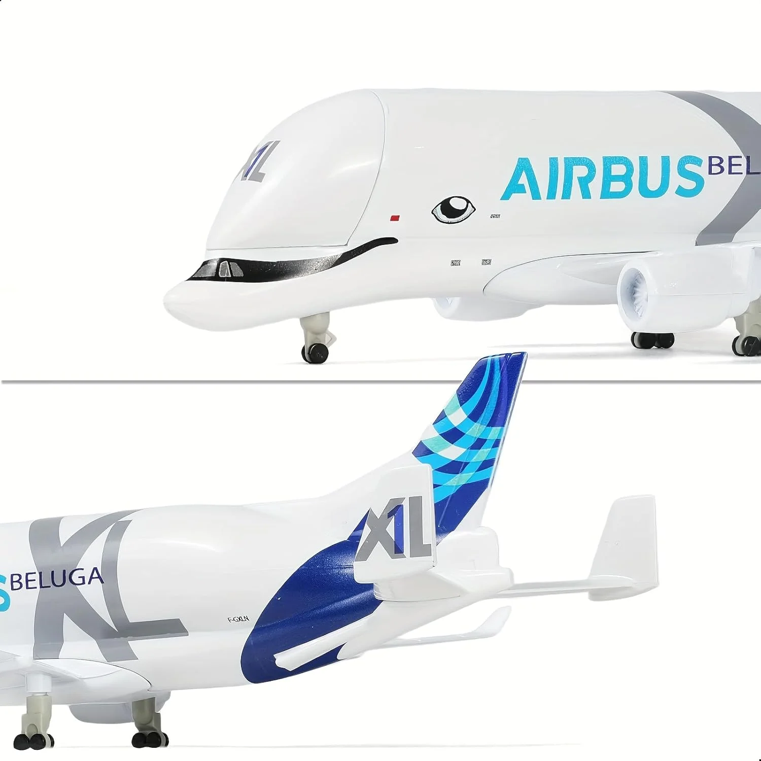 مدل فلزی هواپیمای ایرباس A330-743L Beluga XL در مقیاس 1:300 با پایه نمایش - طول 20 سانتی متر، سفید و آبی، کلکسیونی هوانوردی، ماکت دقیق هواپیمای باری برای خانه، دفتر و علاقه مندان - تصویر 2 مدل فلزی هواپیمای ایرباس A330-743L Beluga XL در مقیاس 1:300 با پایه نمایش - طول 20 سانتی متر، سفید و آبی، کلکسیونی هوانوردی، ماکت دقیق هواپیمای باری برای خانه، دفتر و علاقه مندان - تصویر 2