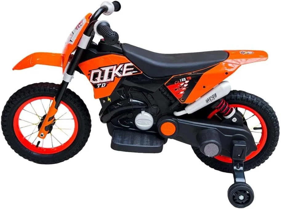 موتور برقی آفرود کودکانه، اسباب بازی سواری با باتری و چراغ جلو، مناسب 3 تا 5 سال