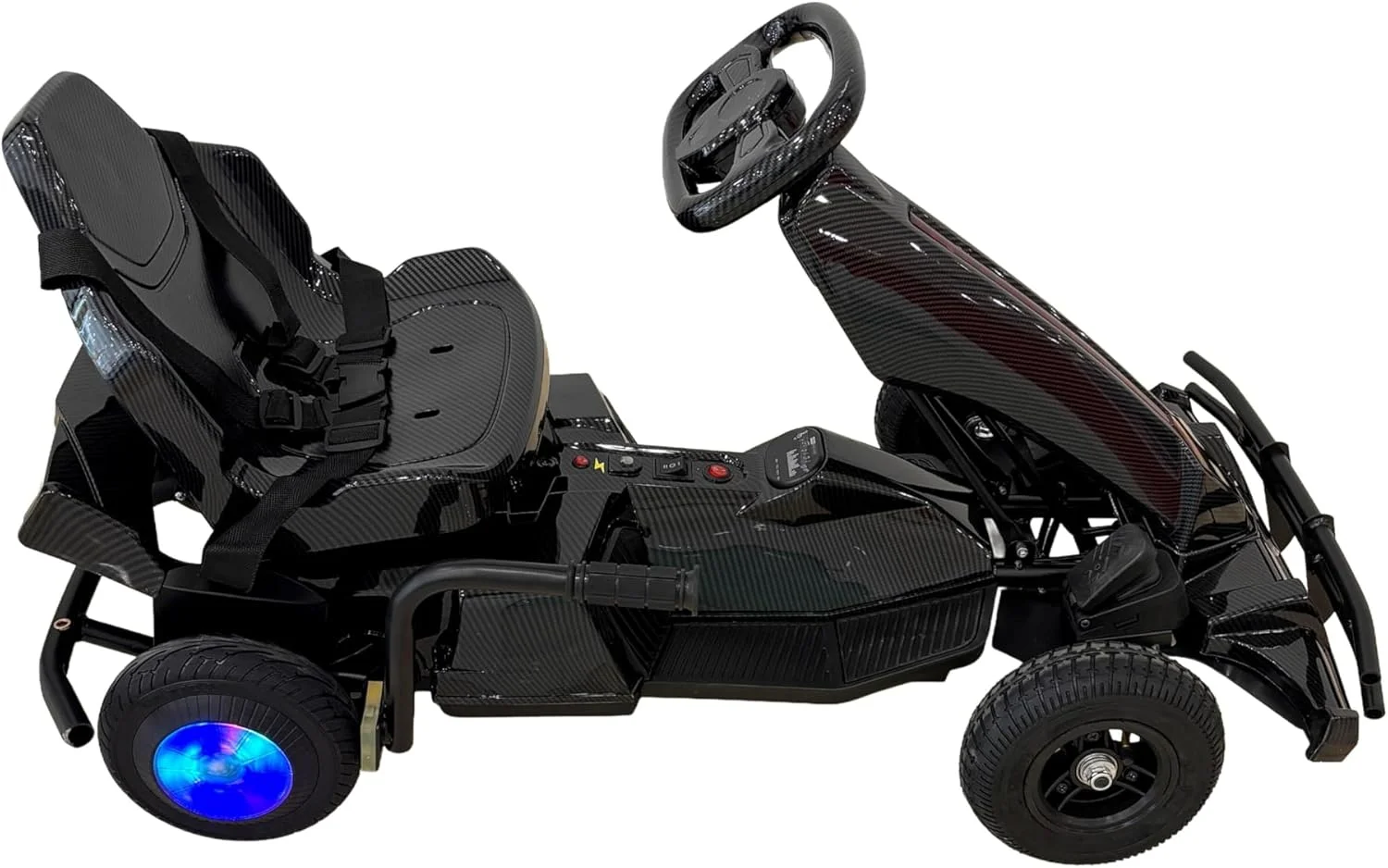 ماشین کارتینگ برقی کودکانه ویالآرای BIKE، چراغهای LED، پدالدار، باطری 36 ولت، ماشین سواری کودک (مشکی) ماشین کارتینگ برقی کودکانه ویالآرای BIKE، چراغهای LED، پدالدار، باطری 36 ولت، ماشین سواری کودک (مشکی)