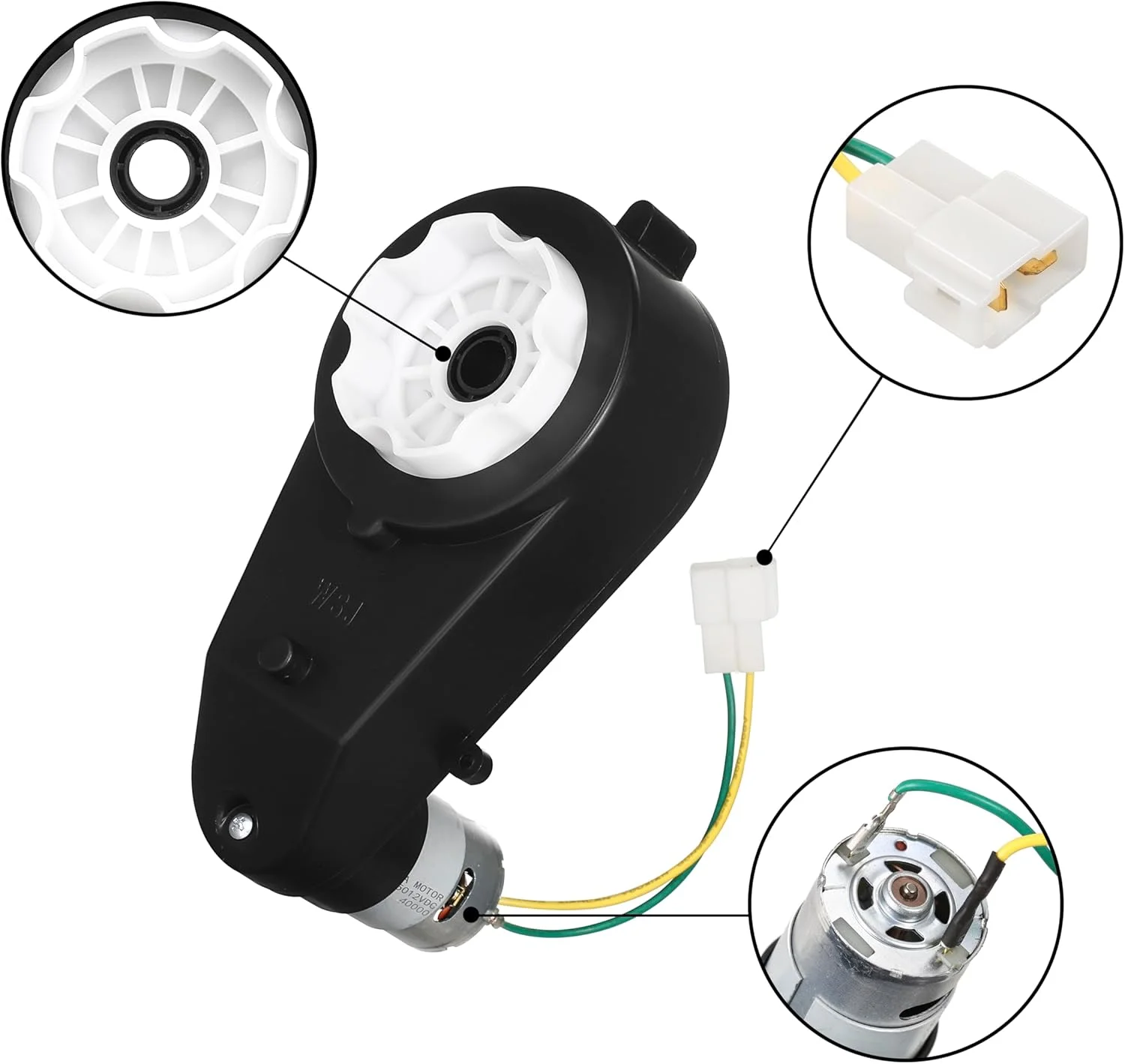 موتور گیربکس 12 ولت 40000 دور در دقیقه مناسب ماشین های سواری کودکان، 2 عدد موتور گیربکس برقی موتورسیکلت، موتور درایو RS550 پرسرعت مناسب موتورهای ماشین های اسباب بازی سواری کودکان موتور گیربکس 12 ولت 40000 دور در دقیقه مناسب ماشین های سواری کودکان، 2 عدد موتور گیربکس برقی موتورسیکلت، موتور درایو RS550 پرسرعت مناسب موتورهای ماشین های اسباب بازی سواری کودکان