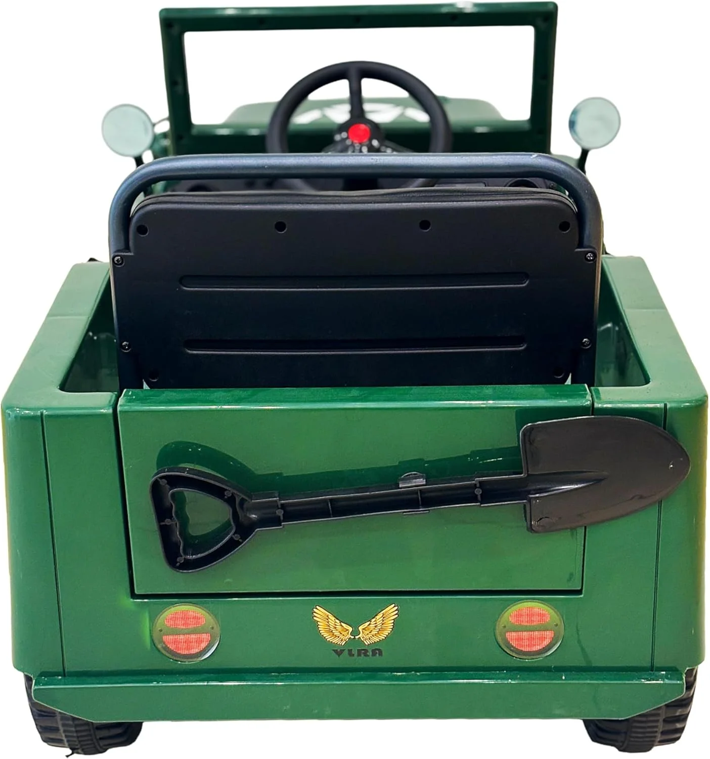 جیپ سواری کودکانه الکتریکی مدل نظامی VLRA BIKE، رنگ سبز ارتشی، دارای بیلچه، جزئیات نظامی واقعی، چرخ های مقاوم 12 ولت مناسب 3 تا 6 سال جیپ سواری کودکانه الکتریکی مدل نظامی VLRA BIKE، رنگ سبز ارتشی، دارای بیلچه، جزئیات نظامی واقعی، چرخ های مقاوم 12 ولت مناسب 3 تا 6 سال