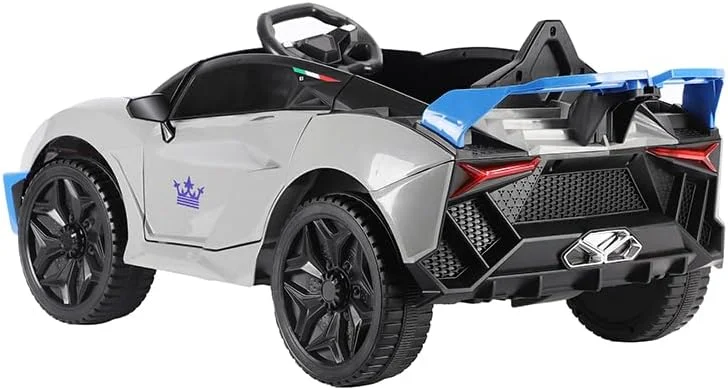 ماشین سواری کودکانه، ماشین اسباب بازی جدید با کنترل از راه دور 2.4G، ماشین الکتریکی کودکانه مناسب برای کودکان 4- ساله (سفید)