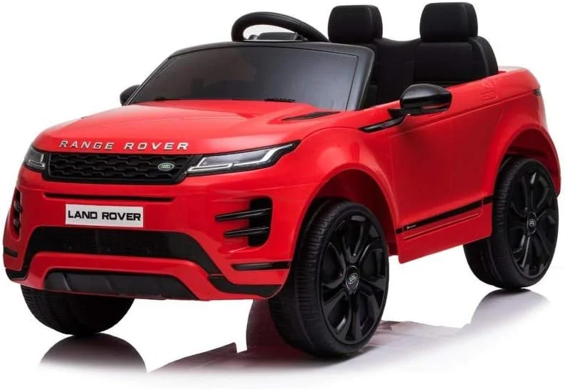 ماشین سواری کودکانه الکتریکی Evoque 12V قرمز - ماشین سواری چرمی دارای مجوز رسمی قرمز از RAYAN TOYS