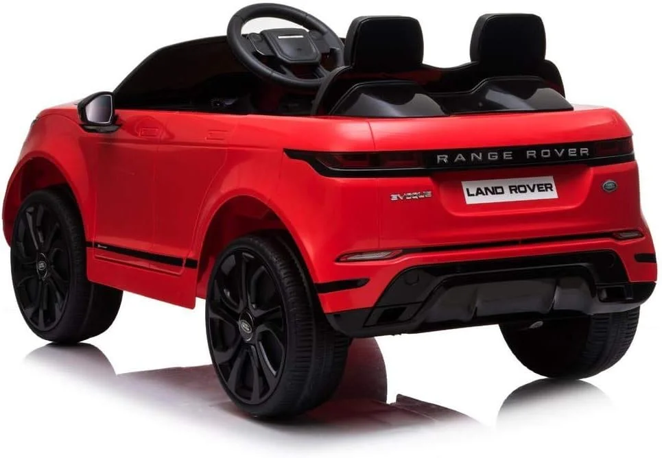 ماشین سواری کودکانه الکتریکی Evoque 12V قرمز - ماشین سواری چرمی دارای مجوز رسمی قرمز از RAYAN TOYS