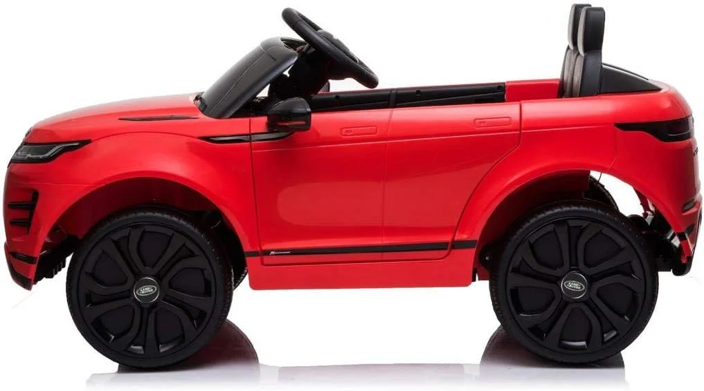 ماشین سواری کودکانه الکتریکی Evoque 12V قرمز - ماشین سواری چرمی دارای مجوز رسمی قرمز از RAYAN TOYS