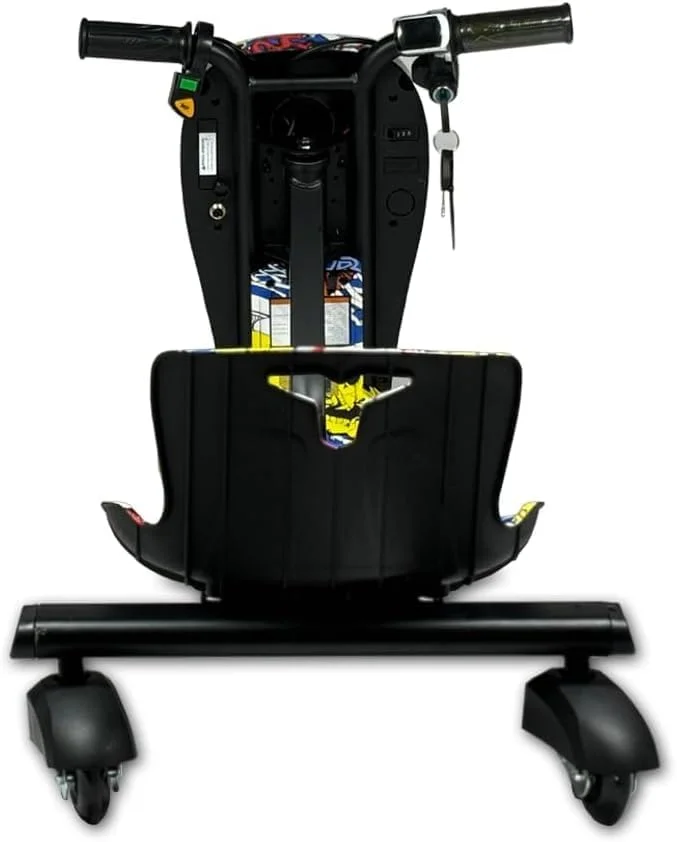 اسکوتر دریفتینگ برقی 36 ولت NTECH 360 با سرعت 9 مایل در ساعت، سه چرخه بازی سواری برای کودکان به همراه کلید و چراغ