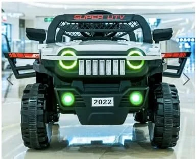 ماشین بازی بزرگ سایز تراک هیولا، جیپ الکتریکی 4x4 مناسب رنج سنی 1 تا 10 سال | بلوتوث | پورت USB | کنترل از راه دور | حالت الاکلنگی | هدیه تولد