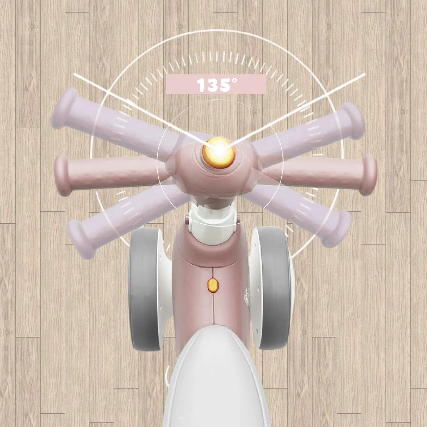 دوچرخه تعادلی برقی کودک با دستگاه حباب ساز، دوچرخه تعادلی 4 در 1 برای کودکان 1 ساله، اسباب بازی سواری دوچرخه حباب ساز با موسیقی و چراغ های LED