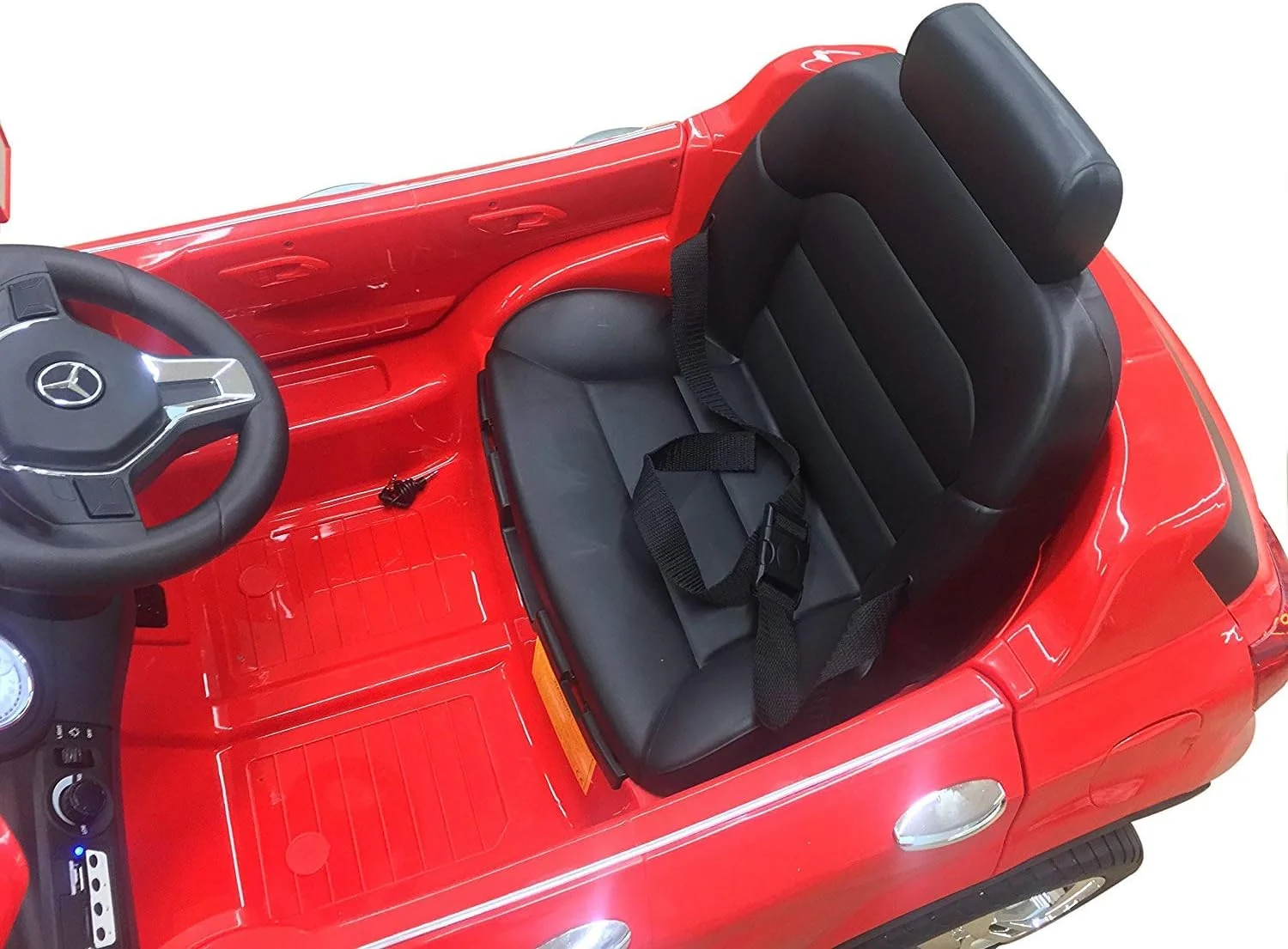 مگاستار - ماشین سواری الکتریکی کودکانه مرسدس بنز، قرمز، 653-D-RED