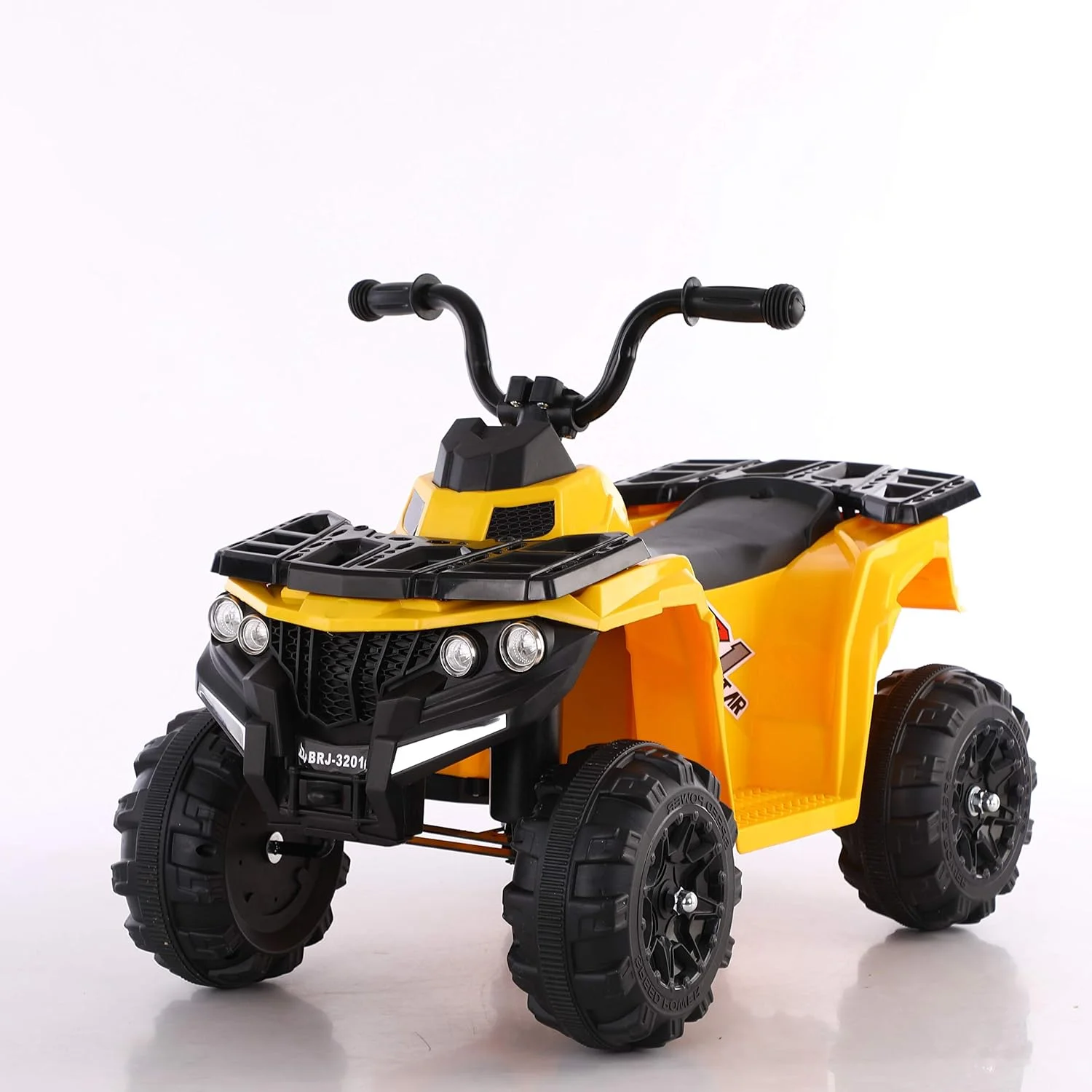 موتور چهارچرخ باتری خور کودک مدل LB 3201 (زرد) مونتاژ شده