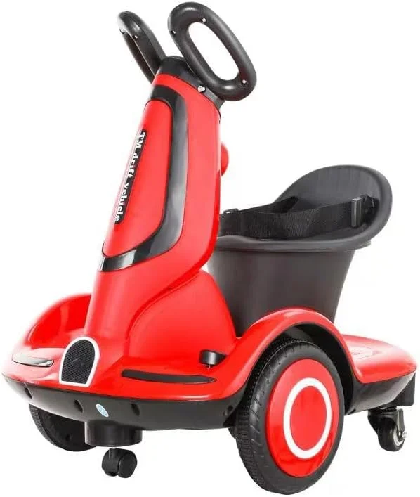 ماشین سواری چرخشی 360 درجه کودک مدل LB 7711، کنترل از راه دور، موزیک و چراغ، ماشین تعادل پنج چرخ، اسباب بازی ایمن و سرگرم کننده برای کودکان نوپا (100% مونتاژ شده، قرمز)
