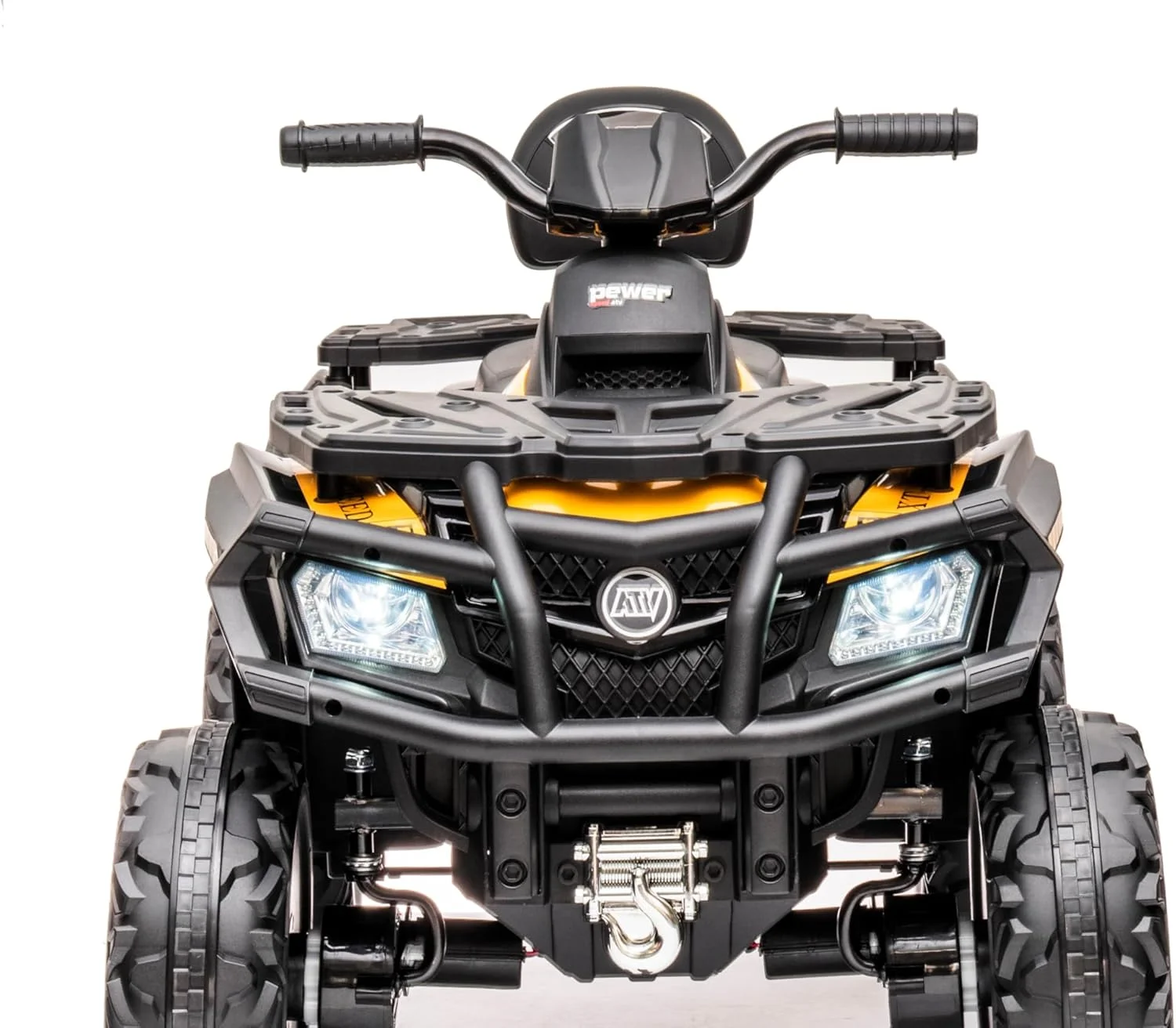 موتور چهار چرخ کودکانه مدل LB 607EL، چهار موتوره، مناسب کودکان 3 تا 10 سال (نیمه مونتاژ، زرد)