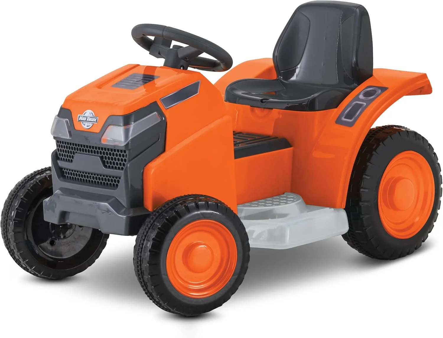 اسباب بازی ماشین چمن زنی کودکانه Mow & Go Kid Trax، 6 ولت، مناسب کودکان 1.5 تا 2.5 سال، حداکثر وزن 20 کیلوگرم، نارنجی