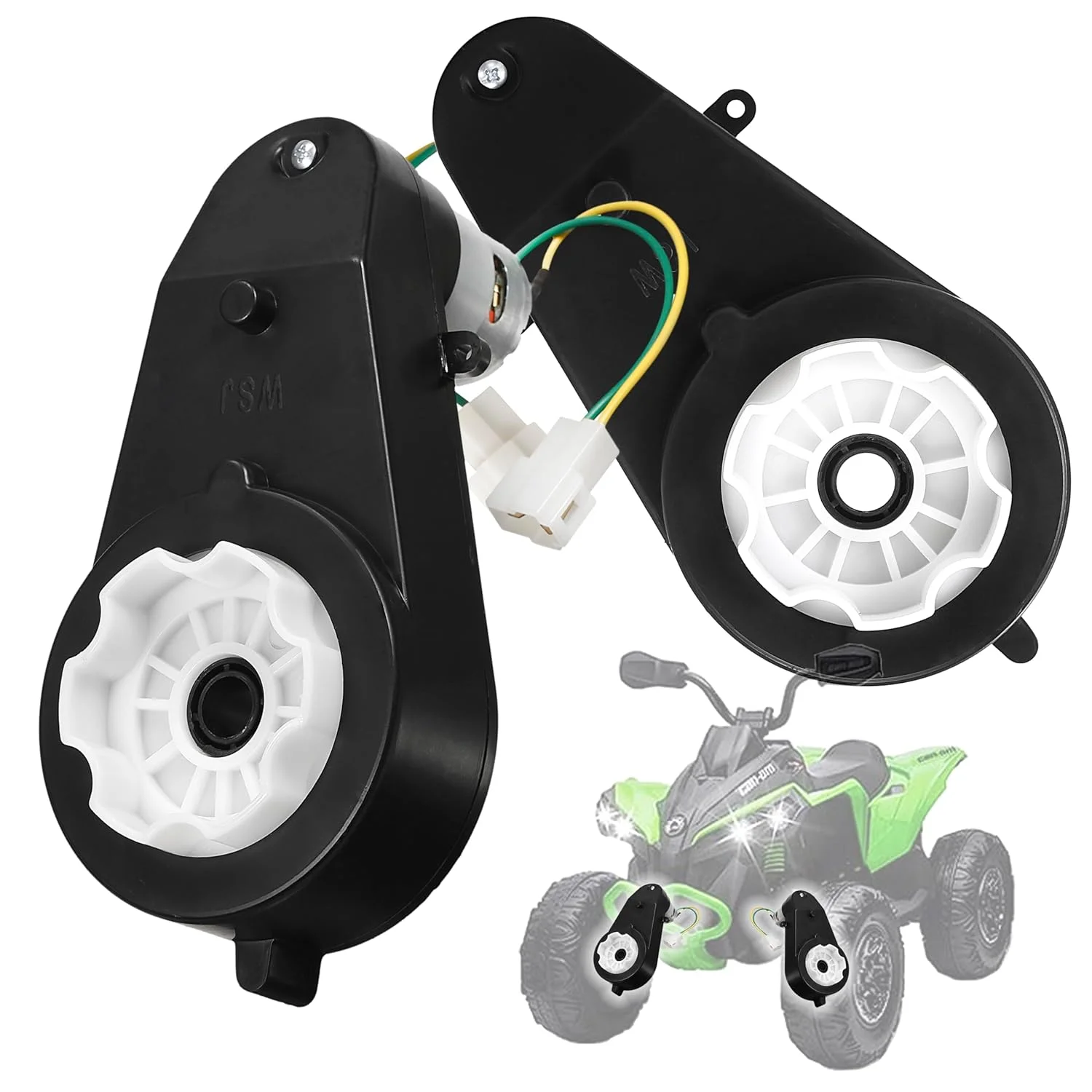 موتور 6 ولت 20000 دور در دقیقه KASTWAVE، گیربکس موتور الکتریکی ماشین کودکانه 62 ولت، موتور سیکلت، موتور درایو RS550 پرسرعت، مناسب برای موتورهای ماشین اسباب بازی کودکانه (2 عدد)