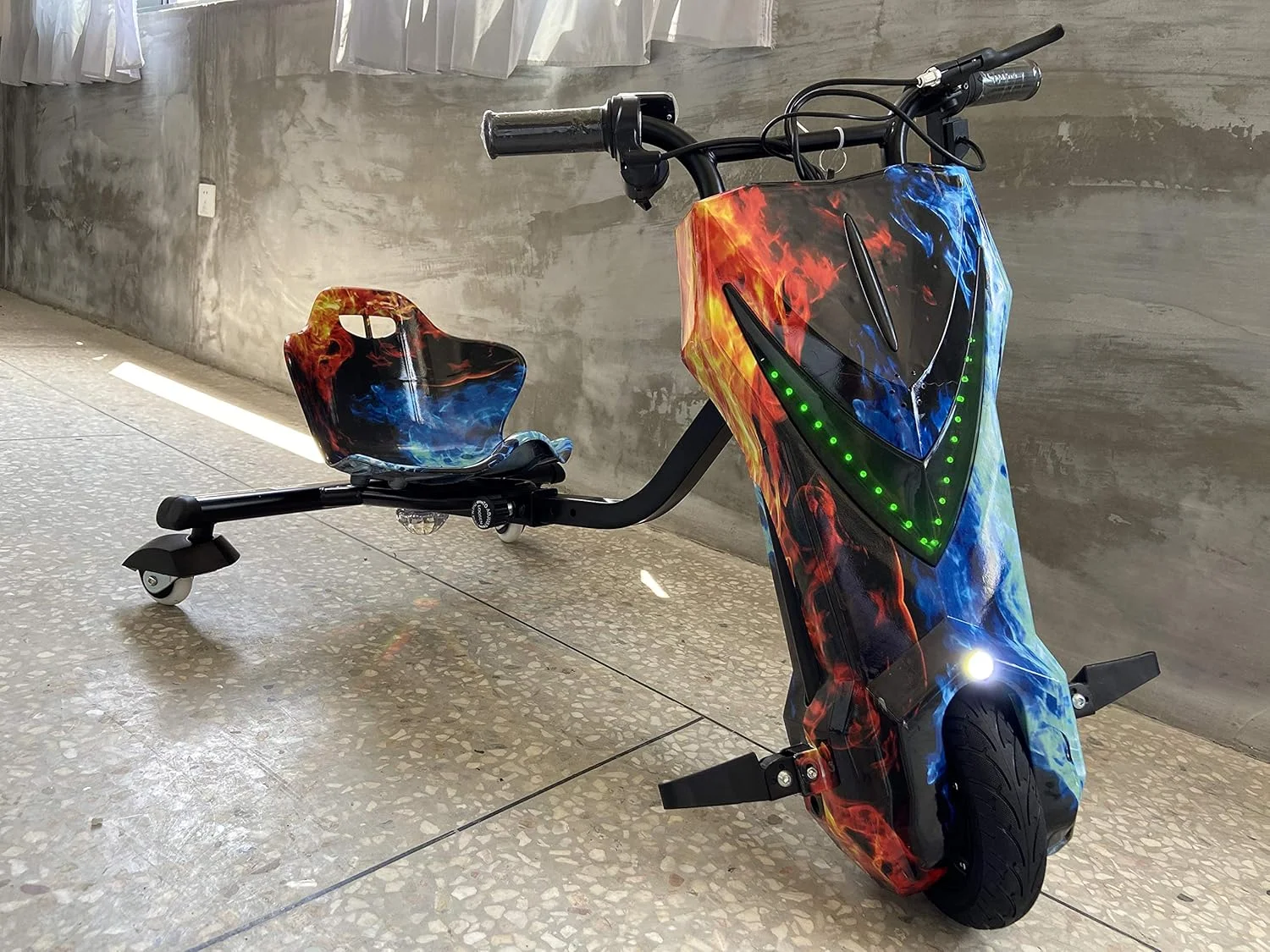 اسکوتر دریفتینگ برقی 36 ولت HUEZOE با بلوتوث (آتش آبی)