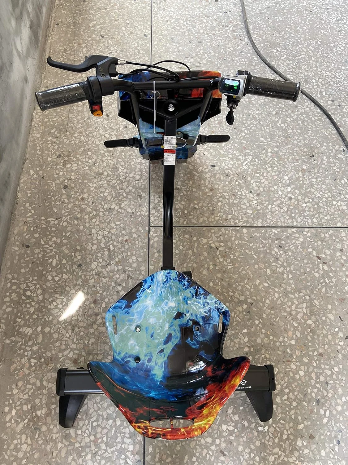 اسکوتر دریفتینگ برقی 36 ولت HUEZOE با بلوتوث (آتش آبی)