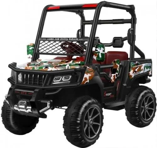 ماشین بازی دو موتوره ۱۲ ولت کودکانه مدل UTV به همراه پخش کننده MP3/USB و کنترل از راه دور ۲.۴G