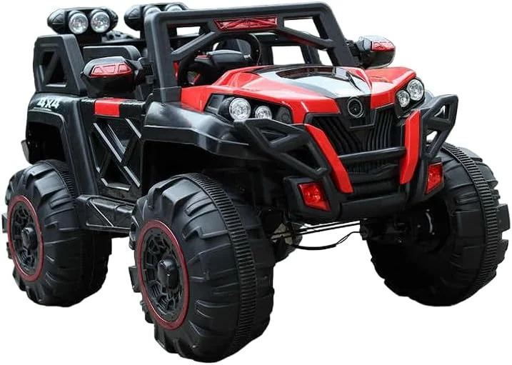ماشین بازی کودکانه دو سرنشینه با باتری 12 ولت، کنترل از راه دور، چرخهای بزرگ مناسب مسیرهای ناهموار، چراغهای LED و طراحی شیک SUV مناسب برای دختران و پسران ماشین بازی کودکانه دو سرنشینه با باتری 12 ولت، کنترل از راه دور، چرخهای بزرگ مناسب مسیرهای ناهموار، چراغهای LED و طراحی شیک SUV مناسب برای دختران و پسران