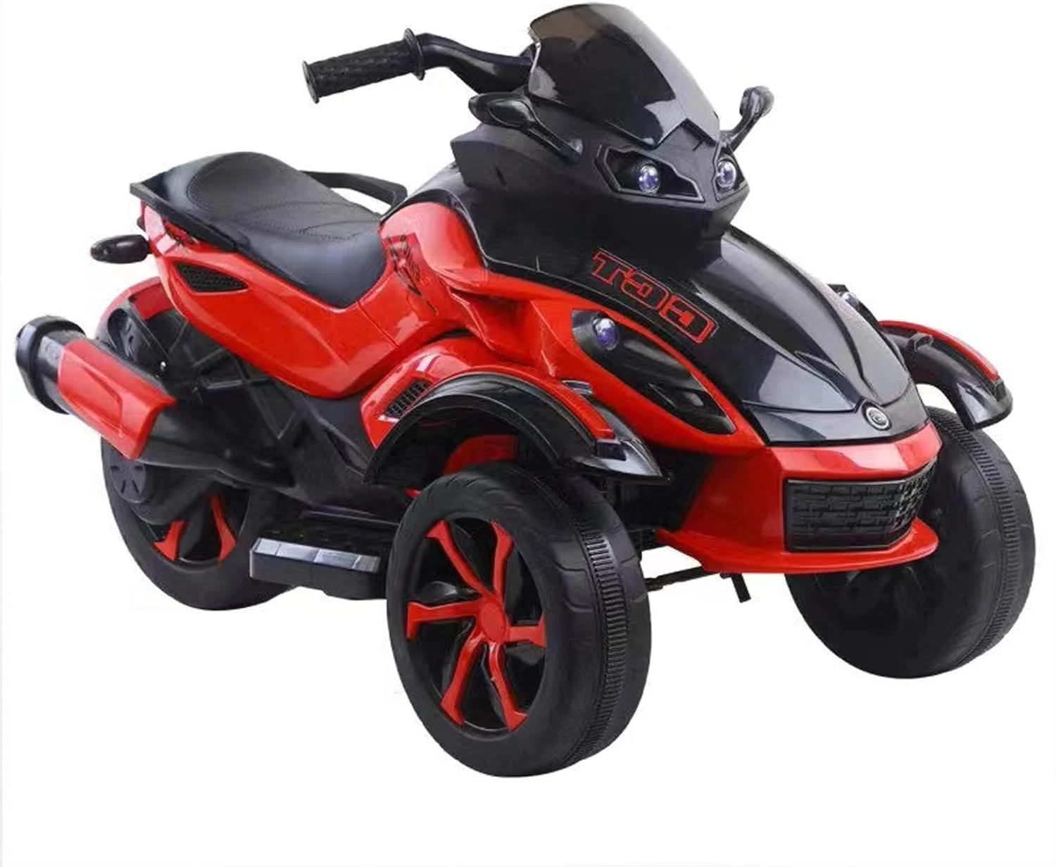 موتور چهار چرخ شارژی دورسا 12 ولت با سه چرخ و چراغ های CCT، همراه با موسیقی، صدا و نور | موتور شارژی کودک مناسب برای رنج سنی 2 تا 6 سال (قرمز) موتور چهار چرخ شارژی دورسا 12 ولت با سه چرخ و چراغ های CCT، همراه با موسیقی، صدا و نور | موتور شارژی کودک مناسب برای رنج سنی 2 تا 6 سال (قرمز)