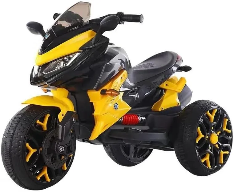 موتور سه چرخه شارژی کودک DORSA - اسپرت و شیک (زرد)