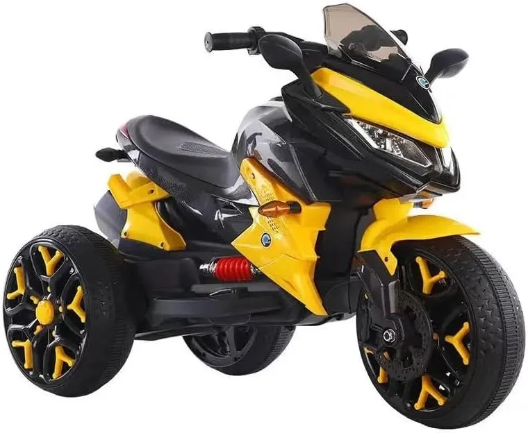 موتور سه چرخه شارژی کودک DORSA - اسپرت و شیک (زرد)