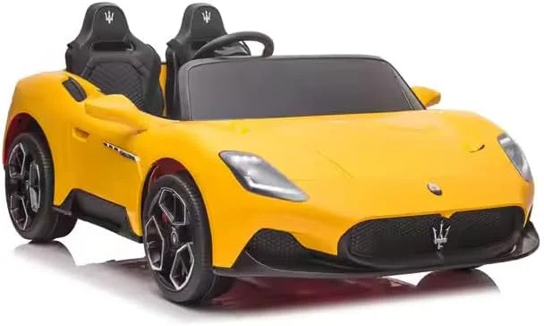 خودروی سواری الکتریکی مازراتی مدل DORSA-24V - ترکیبی از قدرت، استایل و سرگرمی (زرد)