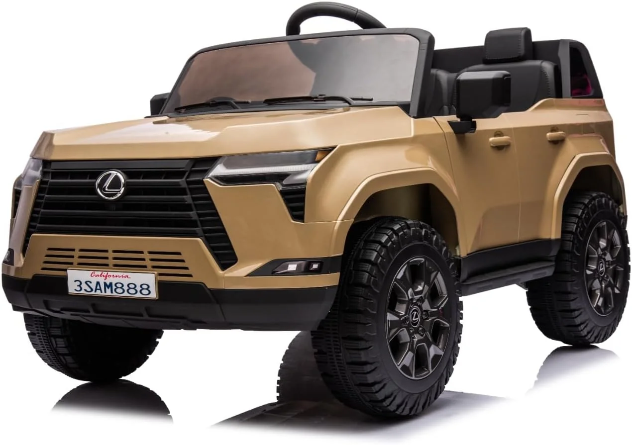 ماشین سواری الکتریکی مدل لکسوس GX550 برای کودکان - سفید (بژ)