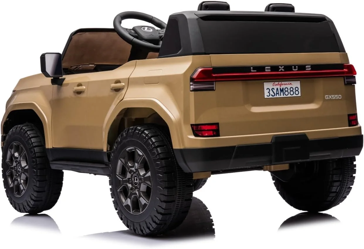 ماشین سواری الکتریکی مدل لکسوس GX550 برای کودکان - سفید (بژ)