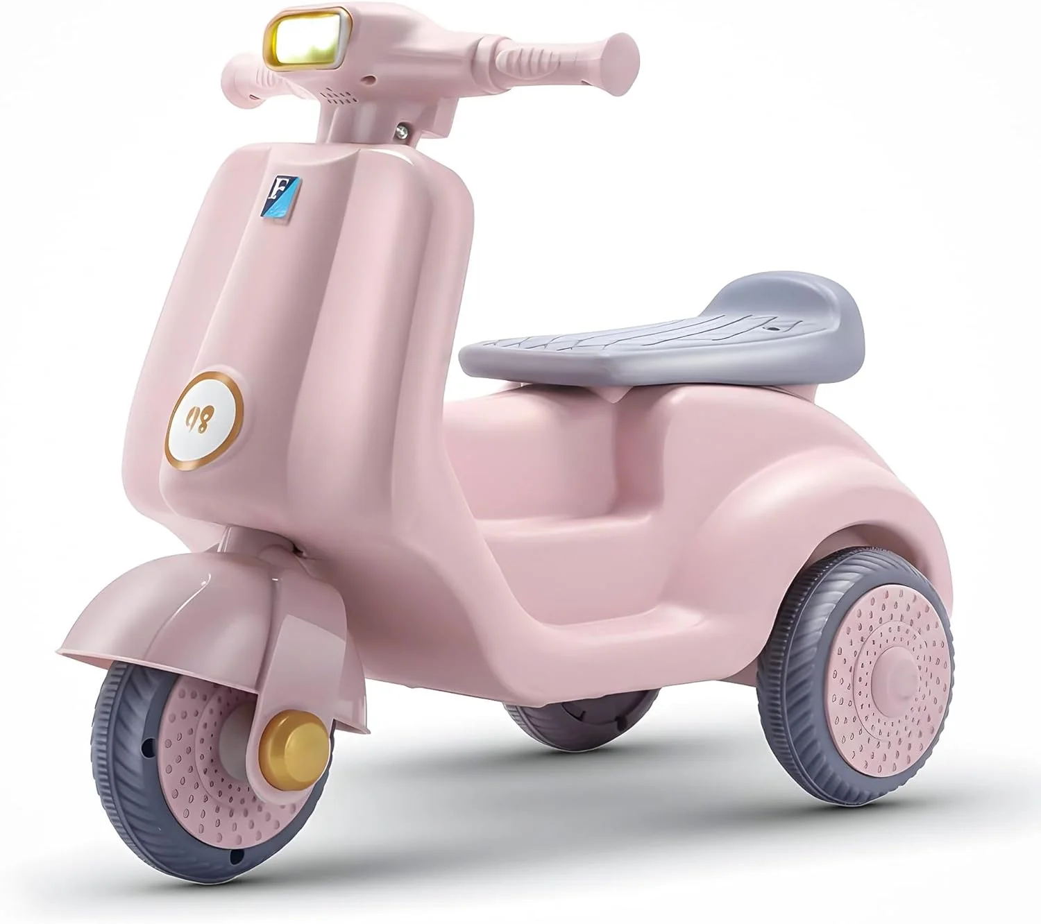 ماشین سواری کودک Baybee، ماشین هل دادنی کودک نوپا با چراغ های RGB، موسیقی، صندلی جادار | ماشین سواری هل دادنی کودک Baybee برای رانندگی کودکان 1 تا 3 سال دختر و پسر (صورتی)