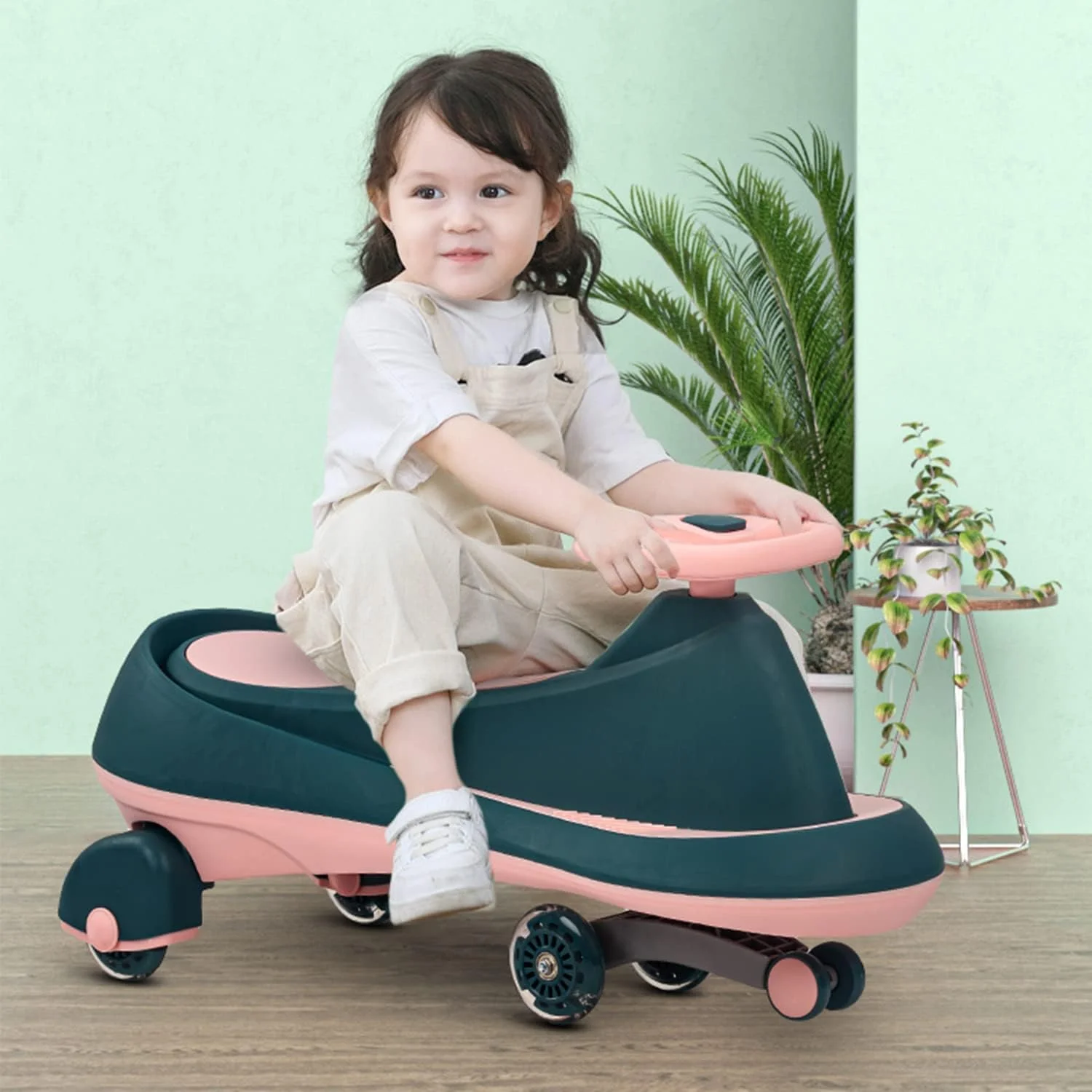 ماشین بازی کودکانه Baybee Misura مدل Ride on Swing Cars مناسب برای کودکان، ماشین بازی Twister Magic Ride با چرخ های چراغ دار PU، موزیک | ماشین بازی فشاری کودکانه مناسب برای کودکان 3 تا 8 سال (سبز) - رنگ ممکن است متفاوت باشد ماشین بازی کودکانه Baybee Misura مدل Ride on Swing Cars مناسب برای کودکان، ماشین بازی Twister Magic Ride با چرخ های چراغ دار PU، موزیک | ماشین بازی فشاری کودکانه مناسب برای کودکان 3 تا 8 سال (سبز) - رنگ ممکن است متفاوت باشد