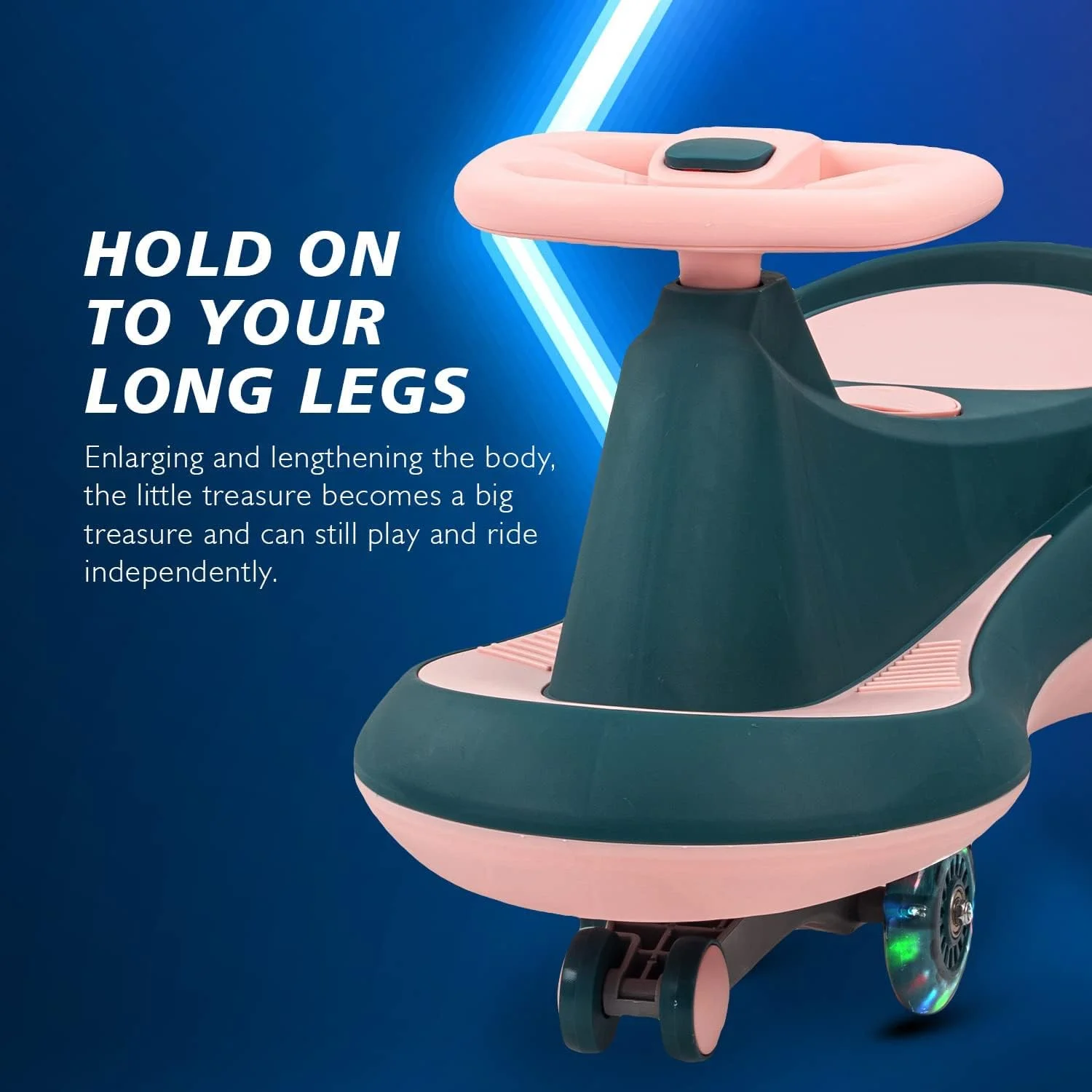 ماشین بازی کودکانه Baybee Misura مدل Ride on Swing Cars مناسب برای کودکان، ماشین بازی Twister Magic Ride با چرخ های چراغ دار PU، موزیک | ماشین بازی فشاری کودکانه مناسب برای کودکان 3 تا 8 سال (سبز) - رنگ ممکن است متفاوت باشد ماشین بازی کودکانه Baybee Misura مدل Ride on Swing Cars مناسب برای کودکان، ماشین بازی Twister Magic Ride با چرخ های چراغ دار PU، موزیک | ماشین بازی فشاری کودکانه مناسب برای کودکان 3 تا 8 سال (سبز) - رنگ ممکن است متفاوت باشد