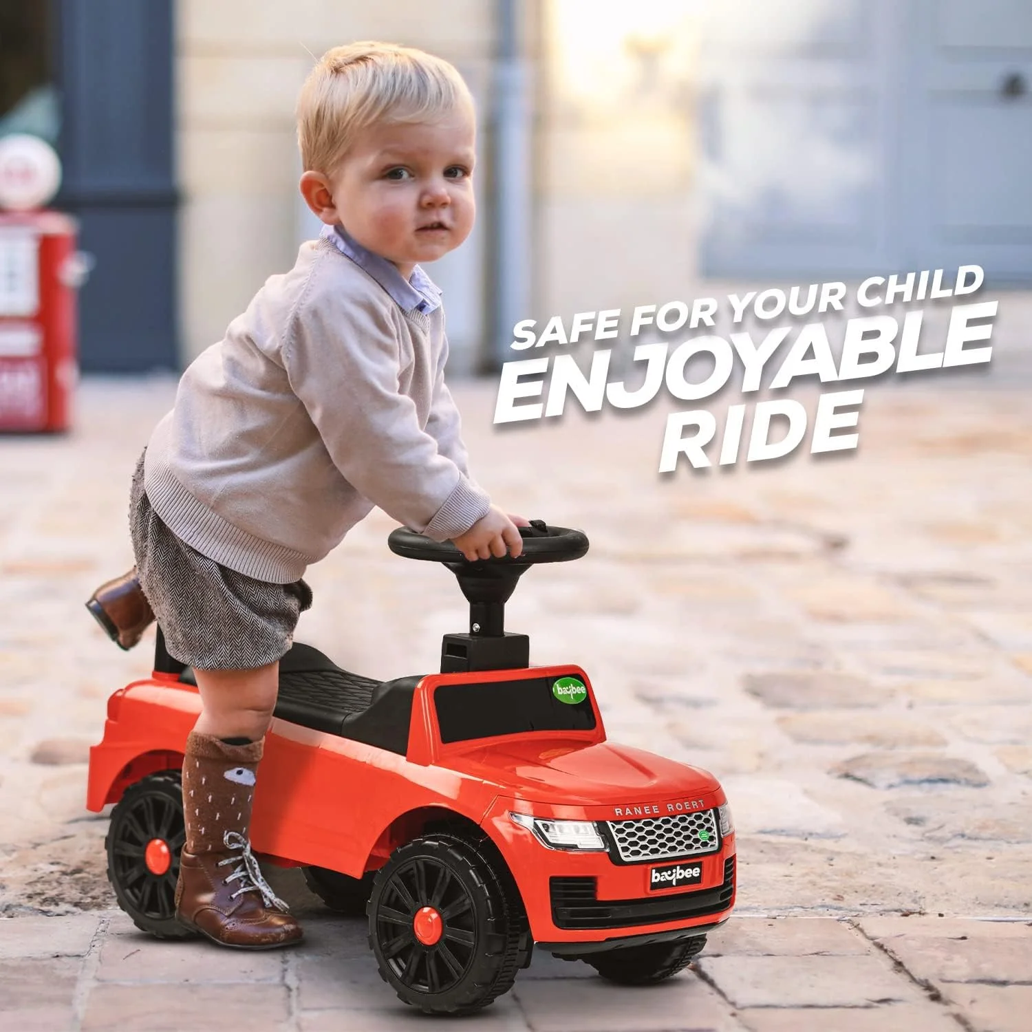 ماشین سواری کودک Baybee Rover، اسباب بازی ماشین فشاری کودک با موسیقی، نور، فضای ذخیره سازی و پشتی بلند، ماشین فشاری برای کودکان | ماشین کودک | ماشین سواری برای کودکان 1 تا 3 سال پسران دختران (قرمز) ماشین سواری کودک Baybee Rover، اسباب بازی ماشین فشاری کودک با موسیقی، نور، فضای ذخیره سازی و پشتی بلند، ماشین فشاری برای کودکان | ماشین کودک | ماشین سواری برای کودکان 1 تا 3 سال پسران دختران (قرمز)