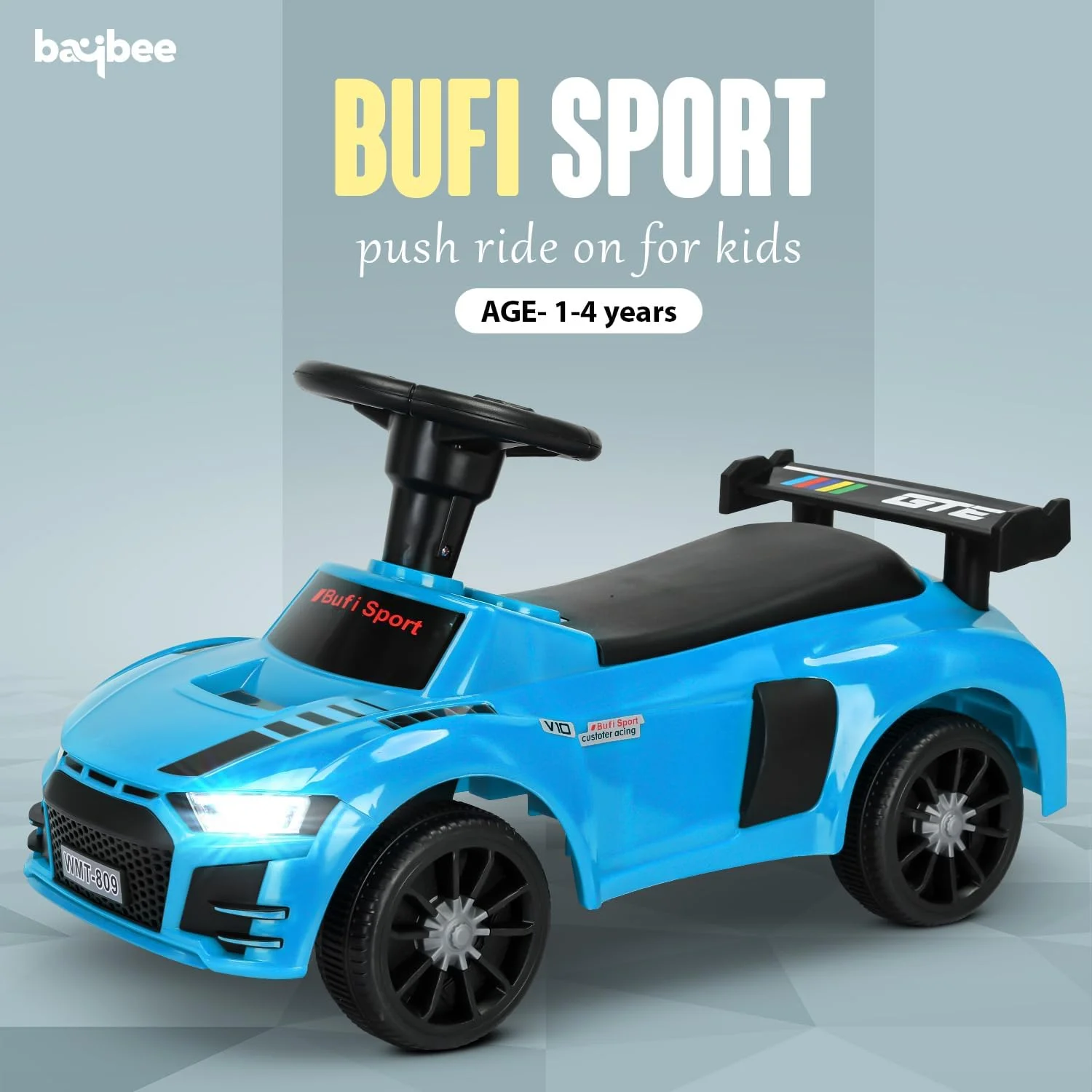 ماشین بازی کودک Baybee Bufi، ماشین سواری با قابلیت هل دادن با موسیقی، نور، صندلی راحت و فضای ذخیره سازی | ماشین کودک نوپا | ماشین هل دادنی برای کودکان 1 تا 4 سال دختر پسر (آبی) ماشین بازی کودک Baybee Bufi، ماشین سواری با قابلیت هل دادن با موسیقی، نور، صندلی راحت و فضای ذخیره سازی | ماشین کودک نوپا | ماشین هل دادنی برای کودکان 1 تا 4 سال دختر پسر (آبی)