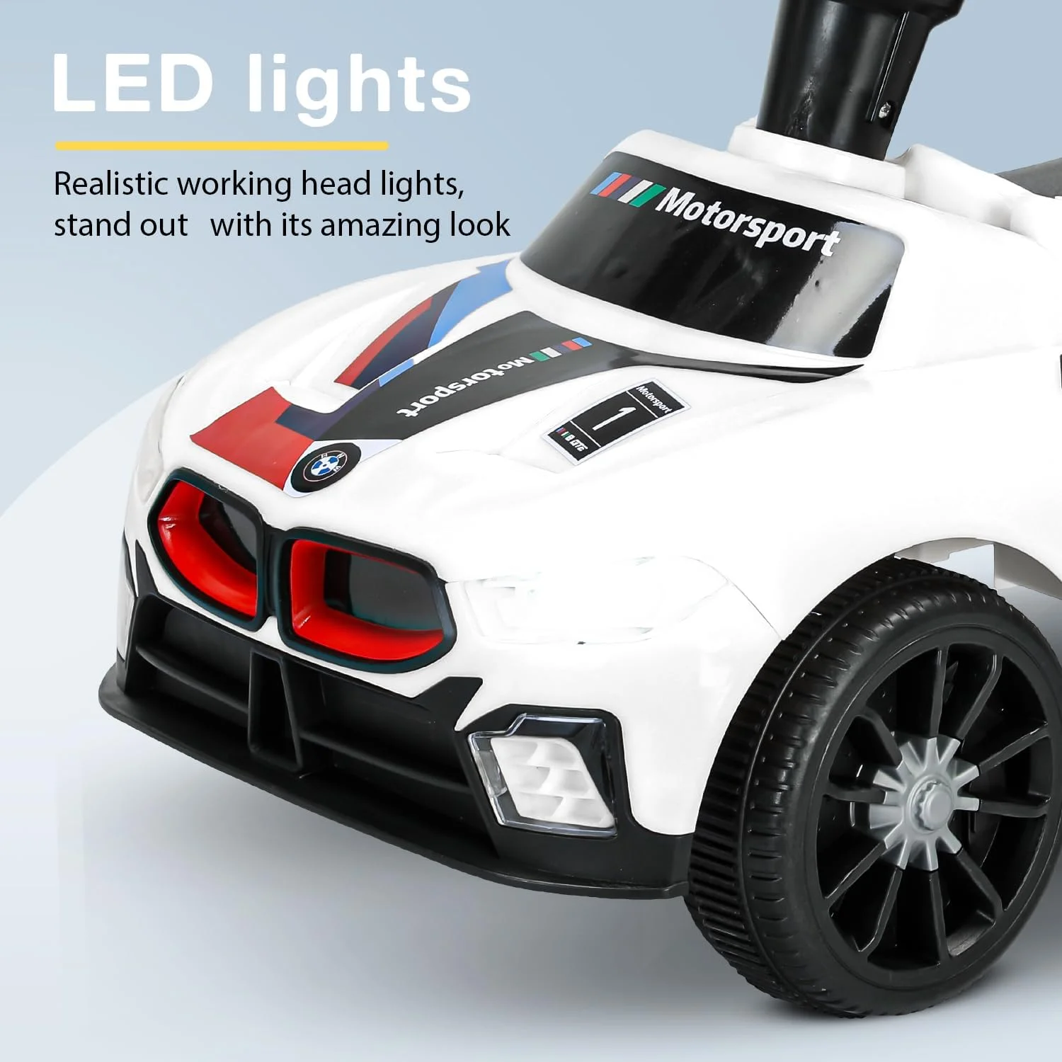 ماشین بازی کودک Baybee Drift، ماشین سواری با قابلیت پخش موسیقی، نور و فضای ذخیره سازی | ماشین کودک نوپا | ماشین کودک برای رده سنی 1 تا 4 سال (سفید) ماشین بازی کودک Baybee Drift، ماشین سواری با قابلیت پخش موسیقی، نور و فضای ذخیره سازی | ماشین کودک نوپا | ماشین کودک برای رده سنی 1 تا 4 سال (سفید)