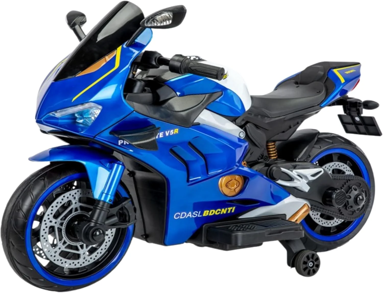 موتور شارژی کودکانه، موتور مسابقه ای کودکانه با نور و موسیقی | موتور بازی کودکانه شارژی | موتور برقی برای رانندگی کودکان 3 تا 8 سال (آبی)