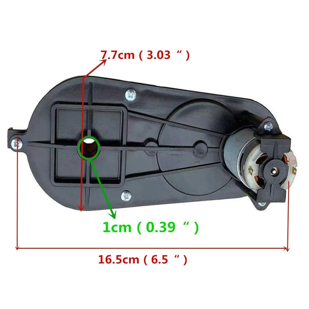 گیربکس 12V390 20000RPM با موتور DC، موتور RS390 12V با جعبه دنده برای لوازم جانبی ماشین های سواری کودکان و قطعات جایگزین موتور سیکلت برقی کودکان
