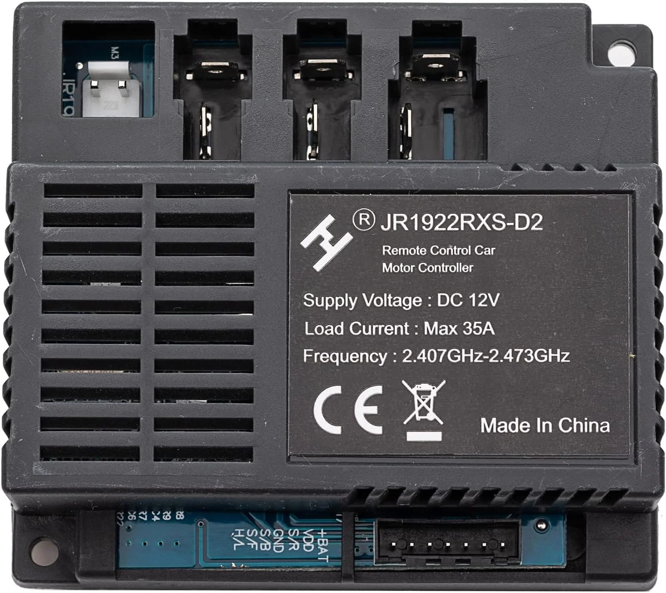 کیت کنترل از راه دور بلوتوثی 2.4G و گیرنده 12 ولت JR1922RXS-D2 برای ماشین های سواری کودکان، جعبه کنترل لوازم جانبی برای قطعات جایگزین ماشین های برقی کودکان