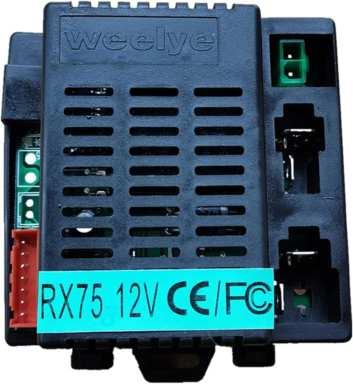 کیت کنترل از راه دور بلوتوثی 2.4G و گیرنده ماشین شارژی کودکانه مدل RX75 12V FCC/CE به همراه لوازم جانبی کنترلر و قطعات جایگزین ماشین برقی کودکان