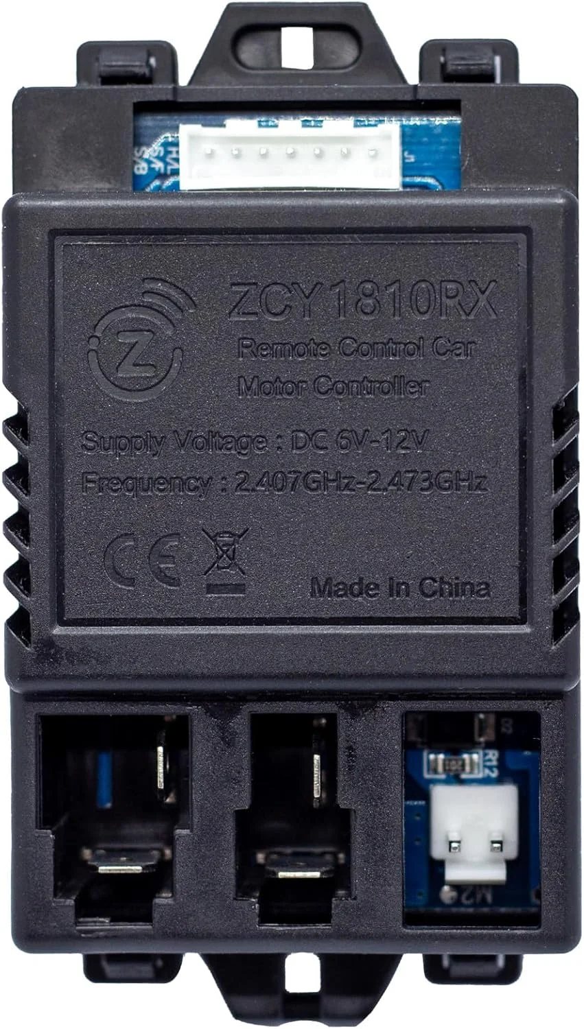 سوکت 7 پین ZCY1810RX مناسب ماشین های سواری کنترلی کودکان، کیت کنترل از راه دور بلوتوثی 2.4G به همراه گیرنده، لوازم جانبی کنترلر، قطعات ماشین های الکتریکی سواری کودکان