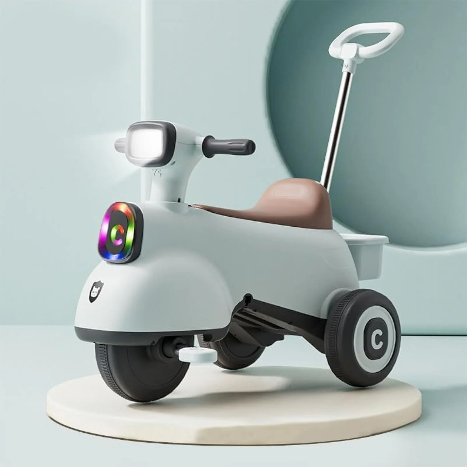 سه چرخه 3 در 1 Baybee | دوچرخه باتری خور با دسته والدین قابل تبدیل | اسباب بازی سواری کودکان | ماشین هل دادنی با چراغ و موسیقی | ماشین برقی کودکان | مناسب برای کودکان 1 تا 4 سال دختر و پسر (آبی)