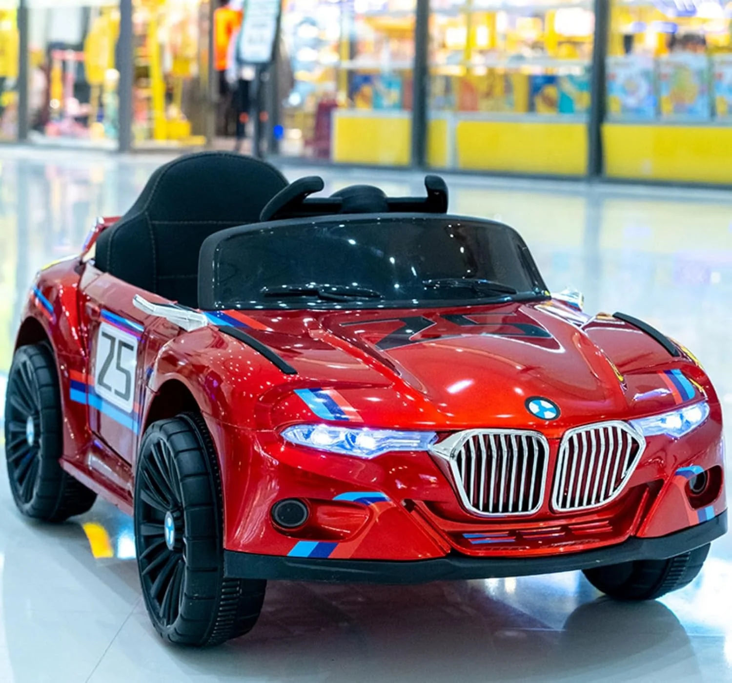 ماشین های سواری برقی کودکان، ماشین های اسباب بازی موتوری ماشین برقی کودکان با کنترل از راه دور (قرمز)