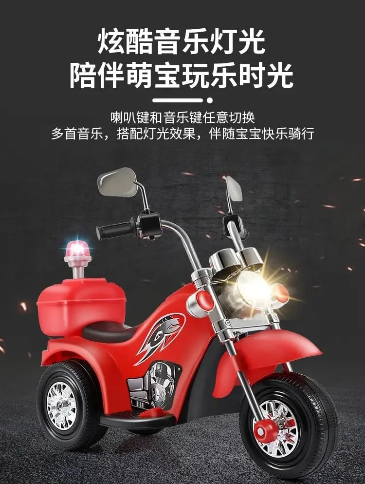 اسکوتر موتور برقی کودکانه نئو کلاسیک مناسب کودکان 3 تا 8 سال (قرمز)