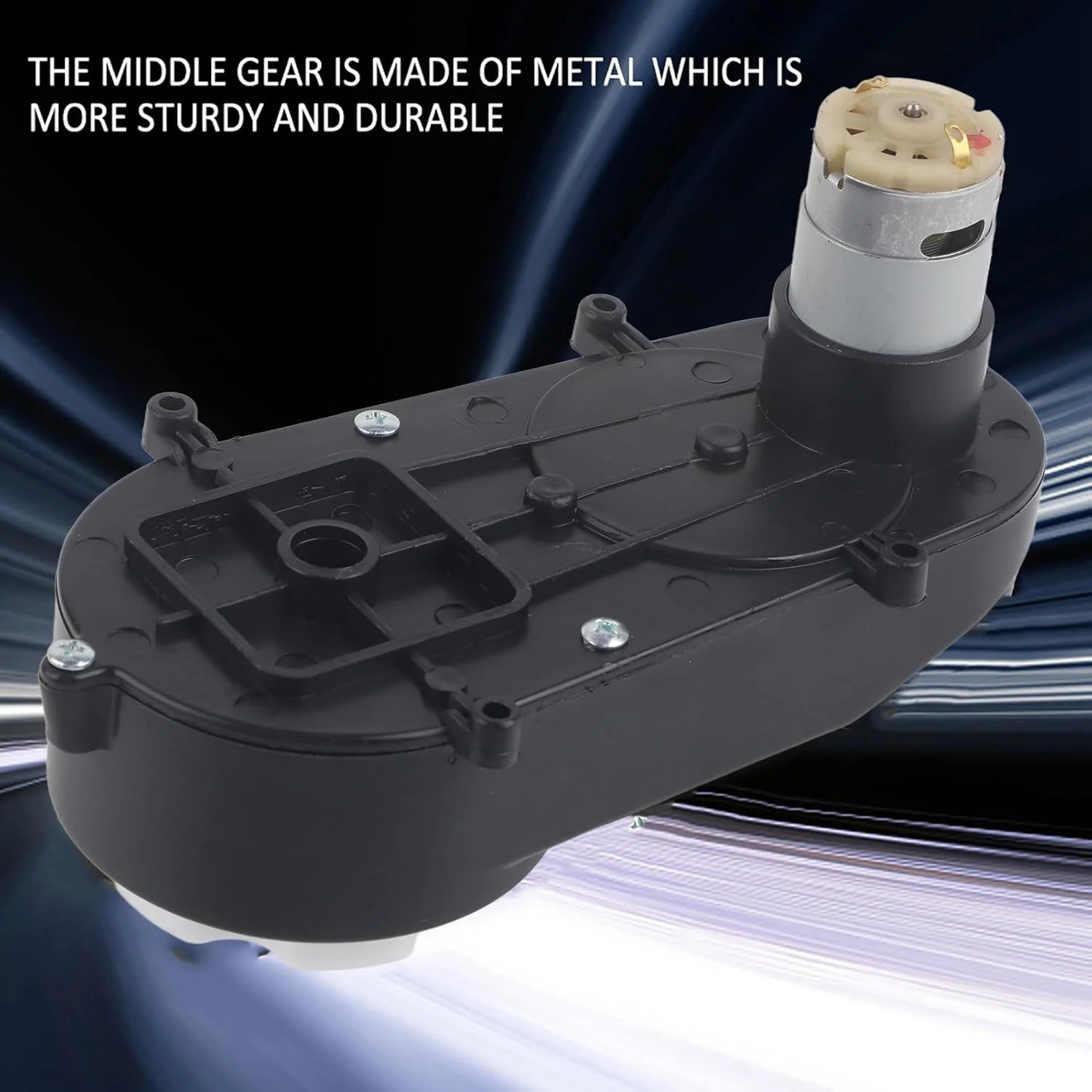 گیربکس موتور الکتریکی Luqeeg، موتورهای پهپاد 6 ولت 12 ولت 20000 دور در دقیقه با گشتاور بالا و نویز کم با مواد فلزی موتور دنده 12 ولت برای قطعات ماشین SUV سواری کودکان لوازم جانبی اسباب بازی (6V18000)