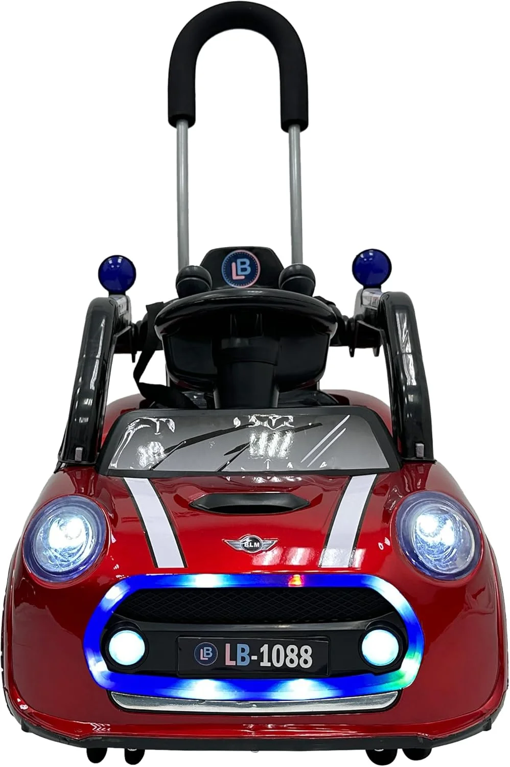 ماشین بازی کودک مدل LB 1088، ماشین الکتریکی با جوی استیک، موزیک، چراغ، دسته هل دهنده، هدیه برای پسران و دختران 1-3 ساله (100% مونتاژ شده، قرمز) ماشین بازی کودک مدل LB 1088، ماشین الکتریکی با جوی استیک، موزیک، چراغ، دسته هل دهنده، هدیه برای پسران و دختران 1-3 ساله (100% مونتاژ شده، قرمز)