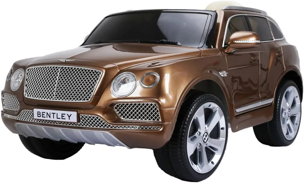 ماشین بازی کودک مدل LB 2158DX، باتری خور، دارای کنترل از راه دور، چرخ های EVA، پخش کننده موسیقی، چراغ های LED، صندلی چرمی (نیمه مونتاژ شده، برنزی)