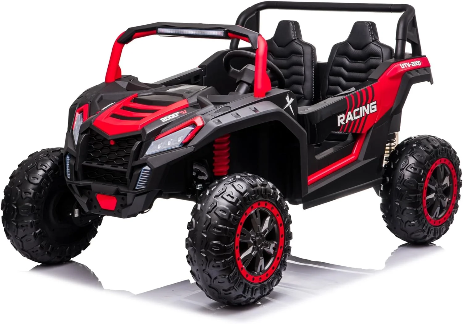 ماشین بازی کودک مدل LB 032EL، ۲۴ ولت، چهار موتور، چرخهای EVA، کنترل از راه دور، صندلی چرمی، بلوتوث، MP3، USB - مناسب برای کودکان ۲ تا ۸ سال (مونتاژ شده، قرمز) ماشین بازی کودک مدل LB 032EL، ۲۴ ولت، چهار موتور، چرخهای EVA، کنترل از راه دور، صندلی چرمی، بلوتوث، MP3، USB - مناسب برای کودکان ۲ تا ۸ سال (مونتاژ شده، قرمز)