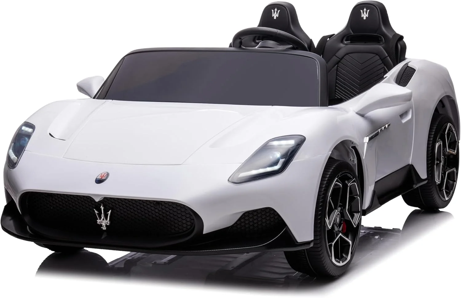 ماشین سواری کودک مدل LB 1699EL، ماشین باتری خور با کنترل از راه دور، موزیک، چراغ های LED و ویژگی های خاص دیگر. (100% مونتاژ شده، سفید)