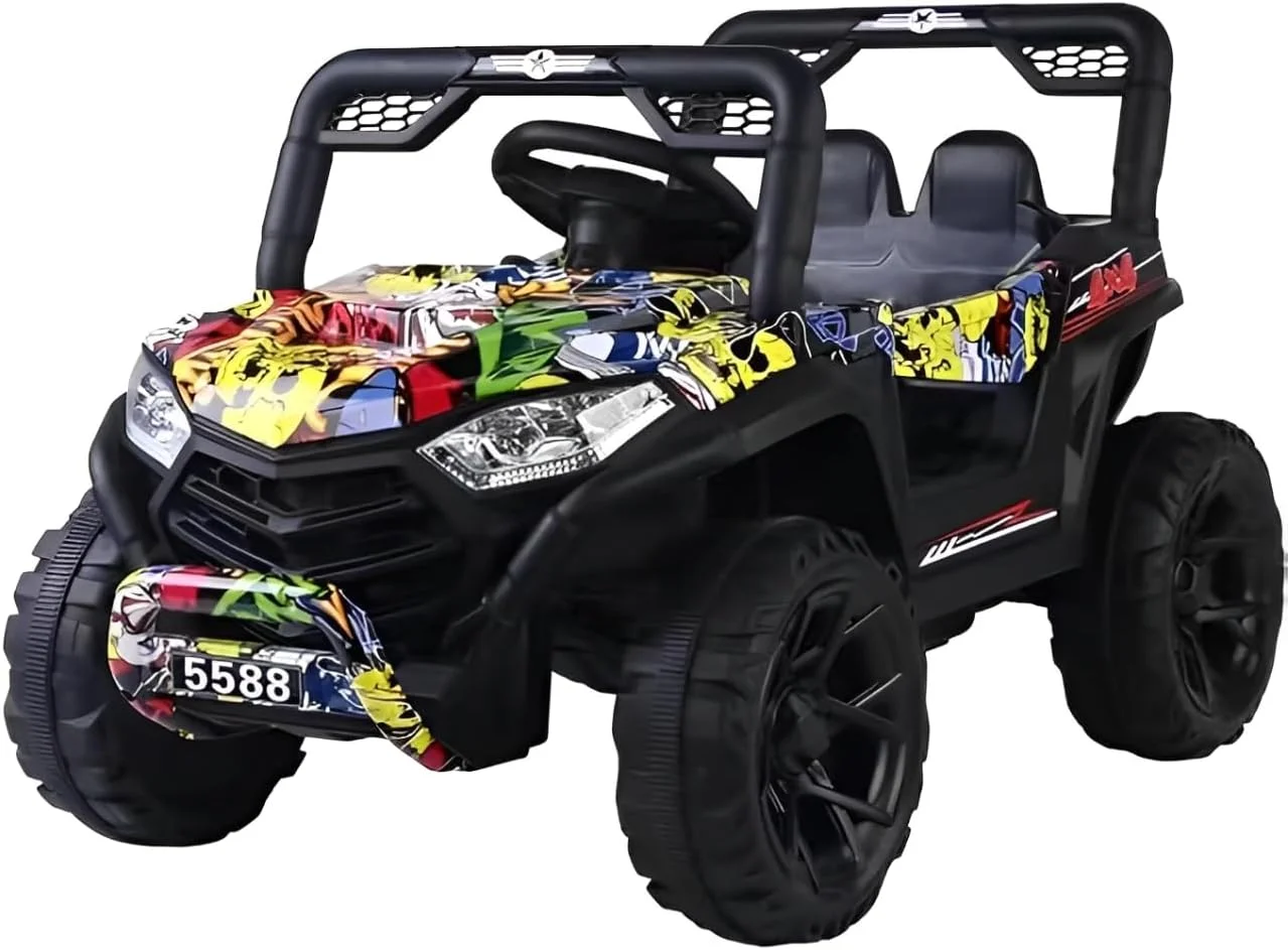 ماشین بازی شارژی کودکانه - اسباب بازی ماشین آفرود برای کودکان به همراه کنترل از راه دور