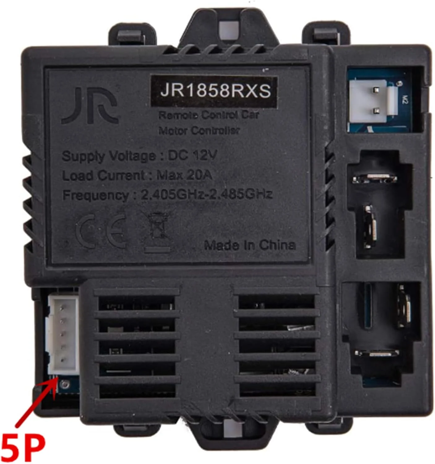 کیت کنترل از راه دور بلوتوثی 2.4G و گیرنده ماشین سواری کودکانه مدل JR1858RXS 5P، جعبه کنترل لوازم جانبی برای قطعات جایگزین ماشین سواری برقی کودکان